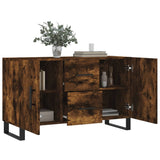 Smoked oak sideboard 100x36x60 cm engineered wood