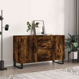 Smoked oak sideboard 100x36x60 cm engineered wood