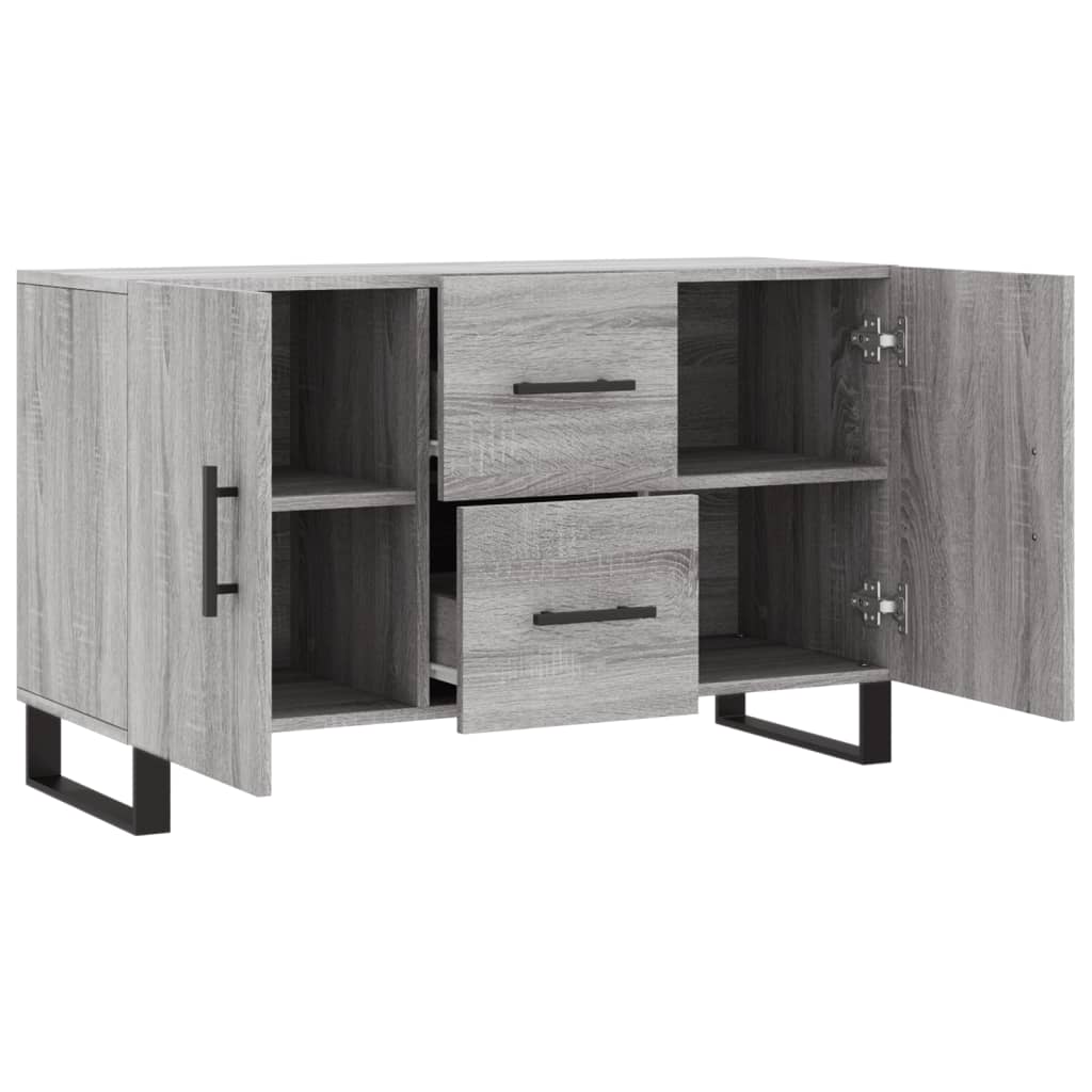 Buffet sonoma gris 100x36x60 cm bois d'ingénierie