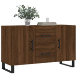 Brown oak sideboard 100x36x60 cm engineered wood