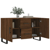 Brown oak sideboard 100x36x60 cm engineered wood