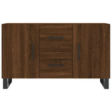 Brown oak sideboard 100x36x60 cm engineered wood