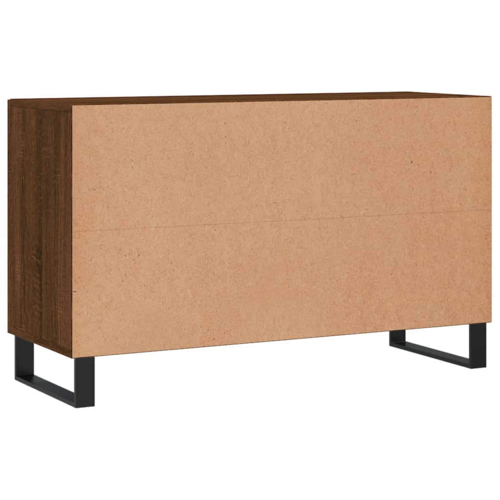 Brown oak sideboard 100x36x60 cm engineered wood