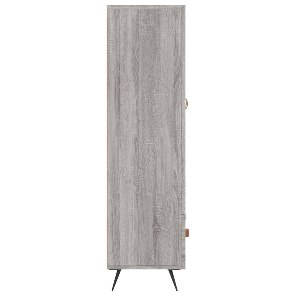 Sonoma hohes Sideboard grau 69,5 x 31 x 115 cm, Holzwerkstoff