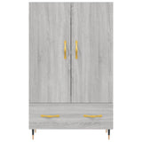 Buffet haut sonoma gris 69,5x31x115 cm bois d'ingénierie