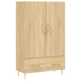 Hohes Sideboard aus Sonoma-Eiche, 69,5 x 31 x 115 cm, Holzwerkstoff