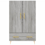 Buffet haut sonoma gris 69,5x31x115 cm bois d'ingénierie