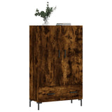 Hohes Sideboard aus geräucherter Eiche, 69,5 x 31 x 115 cm, Holzwerkstoff