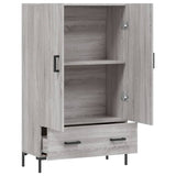 Buffet haut sonoma gris 69,5x31x115 cm bois d'ingénierie