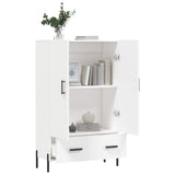 White high sideboard 69.5x31x115 cm engineered wood