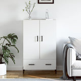 White high sideboard 69.5x31x115 cm engineered wood