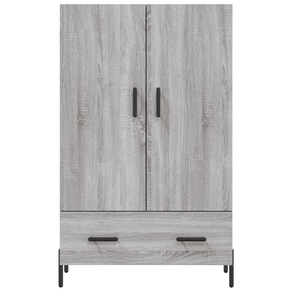 Buffet haut sonoma gris 69,5x31x115 cm bois d'ingénierie