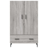 Buffet haut sonoma gris 69,5x31x115 cm bois d'ingénierie