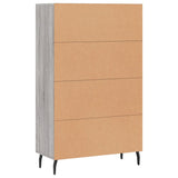 Buffet haut sonoma gris 69,5x31x115 cm bois d'ingénierie