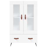 White high sideboard 69.5x31x115 cm engineered wood