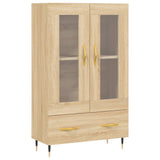 Hohes Sideboard aus Sonoma-Eiche, 69,5 x 31 x 115 cm, Holzwerkstoff