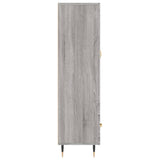 Buffet haut sonoma gris 69,5x31x115 cm bois d'ingénierie