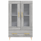 Buffet haut sonoma gris 69,5x31x115 cm bois d'ingénierie