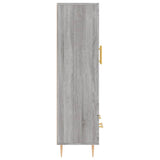 Buffet haut sonoma gris 69,5x31x115 cm bois d'ingénierie