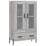 High sideboard sonoma gray 69.5x31x115 cm engineered wood