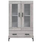 Buffet haut sonoma gris 69,5x31x115 cm bois d'ingénierie