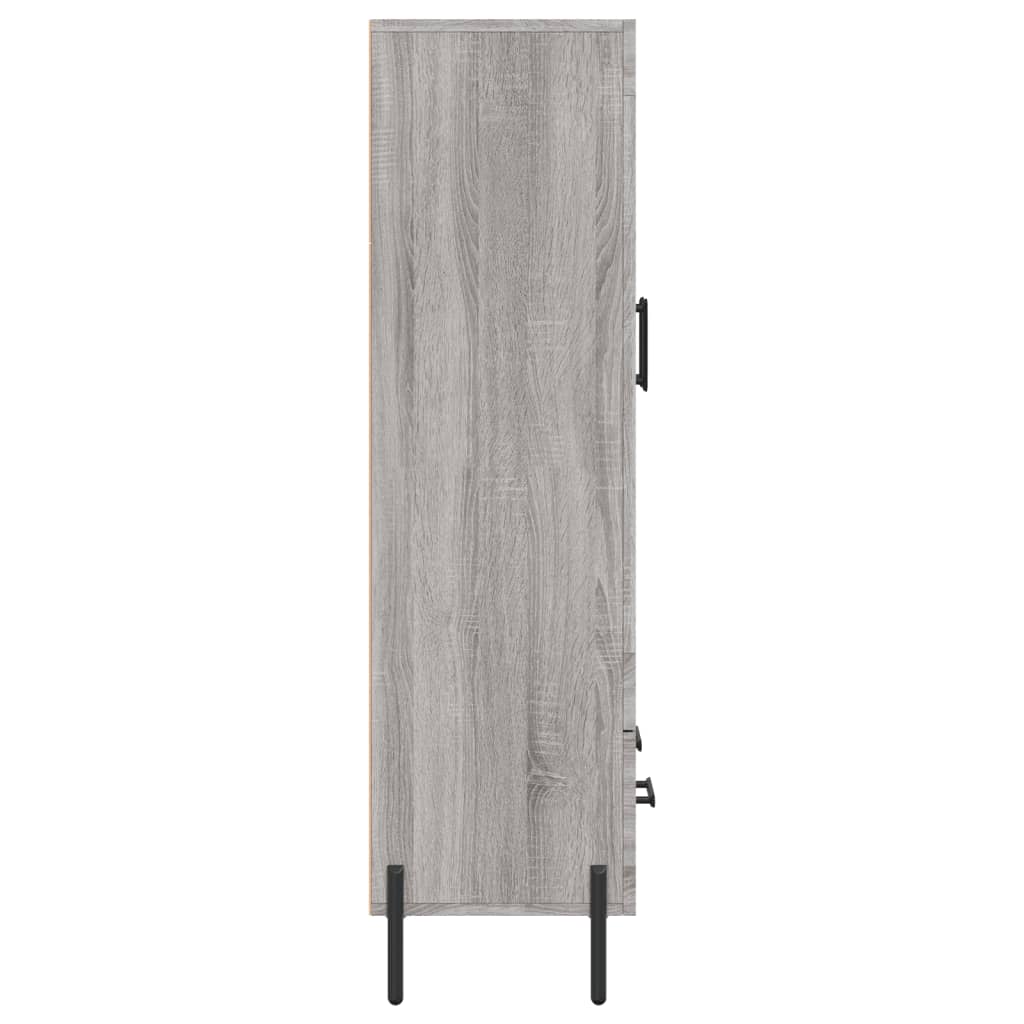 Sonoma hohes Sideboard grau 69,5 x 31 x 115 cm, Holzwerkstoff