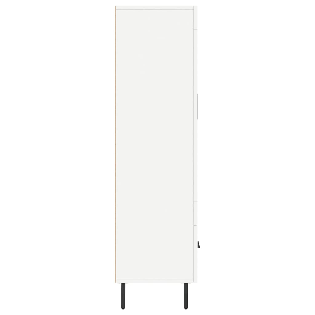 Buffet haut blanc 69,5x31x115 cm bois d'ingénierie