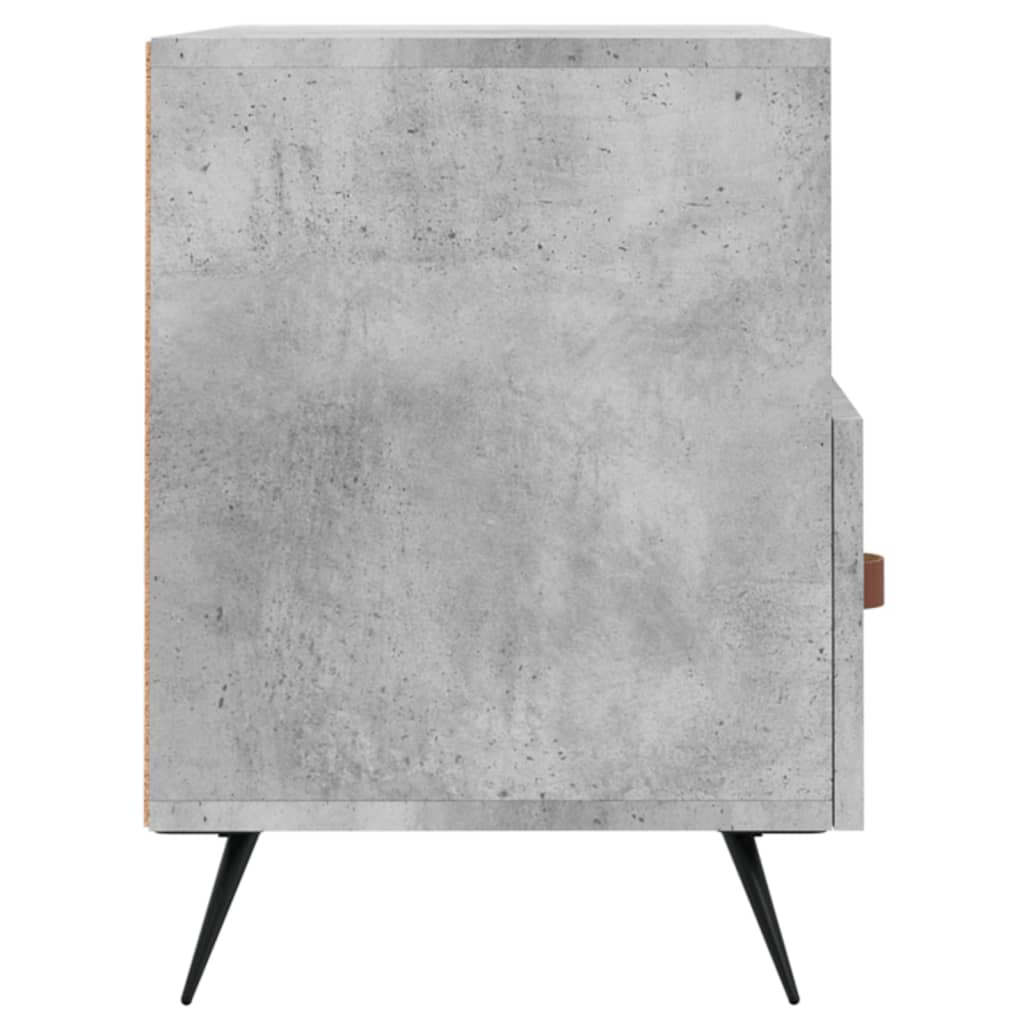 Meuble TV Gris béton 80x36x50 cm Bois d'ingénierie