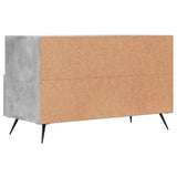 Meuble TV Gris béton 80x36x50 cm Bois d'ingénierie