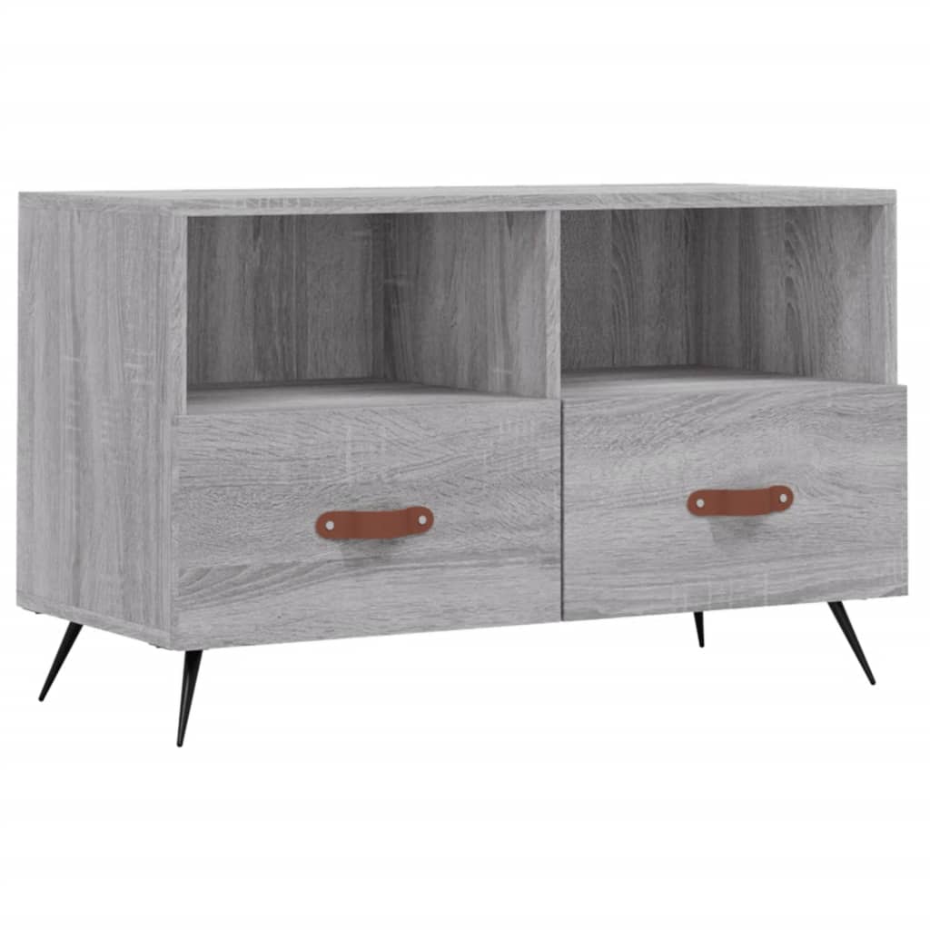 Meuble TV Sonoma gris 80x36x50 cm Bois d'ingénierie