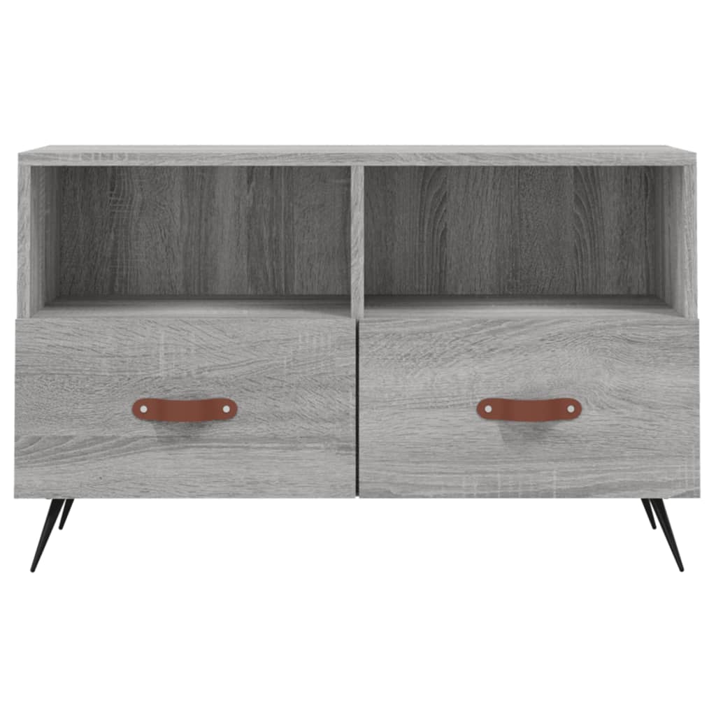 Meuble TV Sonoma gris 80x36x50 cm Bois d'ingénierie