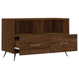 Meuble TV Chêne marron 80x36x50 cm Bois d'ingénierie