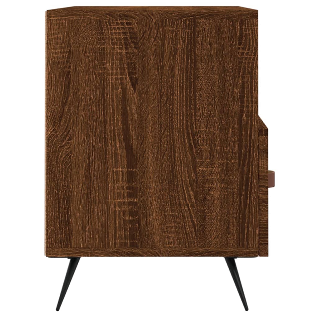 Meuble TV Chêne marron 80x36x50 cm Bois d'ingénierie