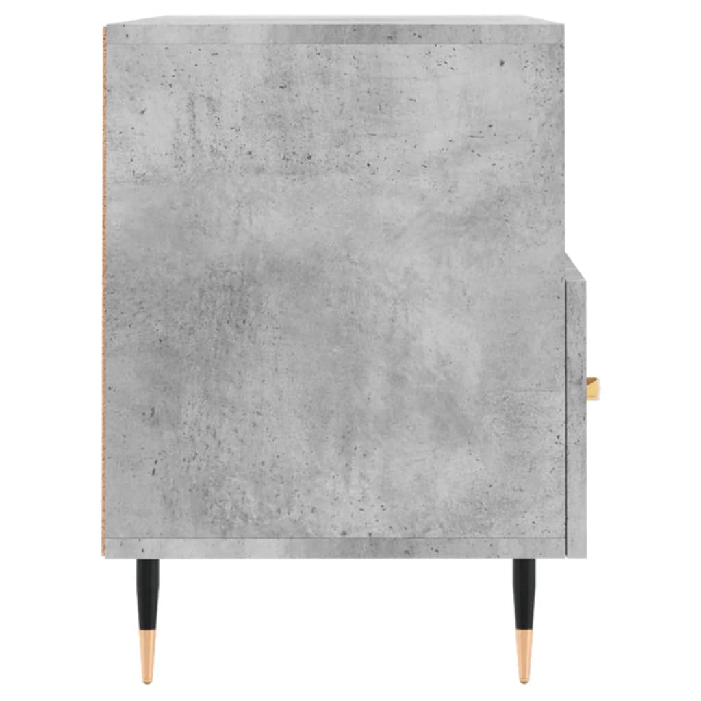 Meuble TV Gris béton 80x36x50 cm Bois d'ingénierie