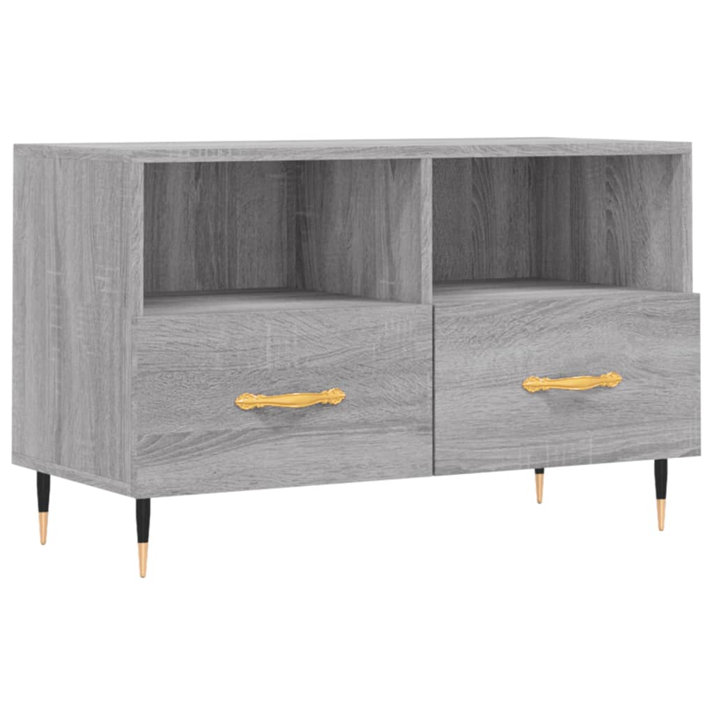 Meuble TV Sonoma gris 80x36x50 cm Bois d'ingénierie