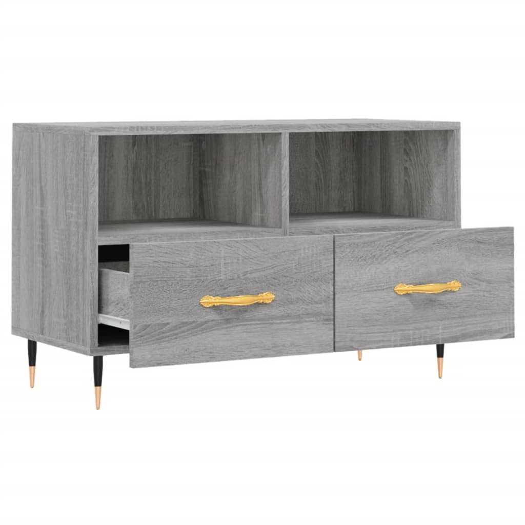 Meuble TV Sonoma gris 80x36x50 cm Bois d'ingénierie