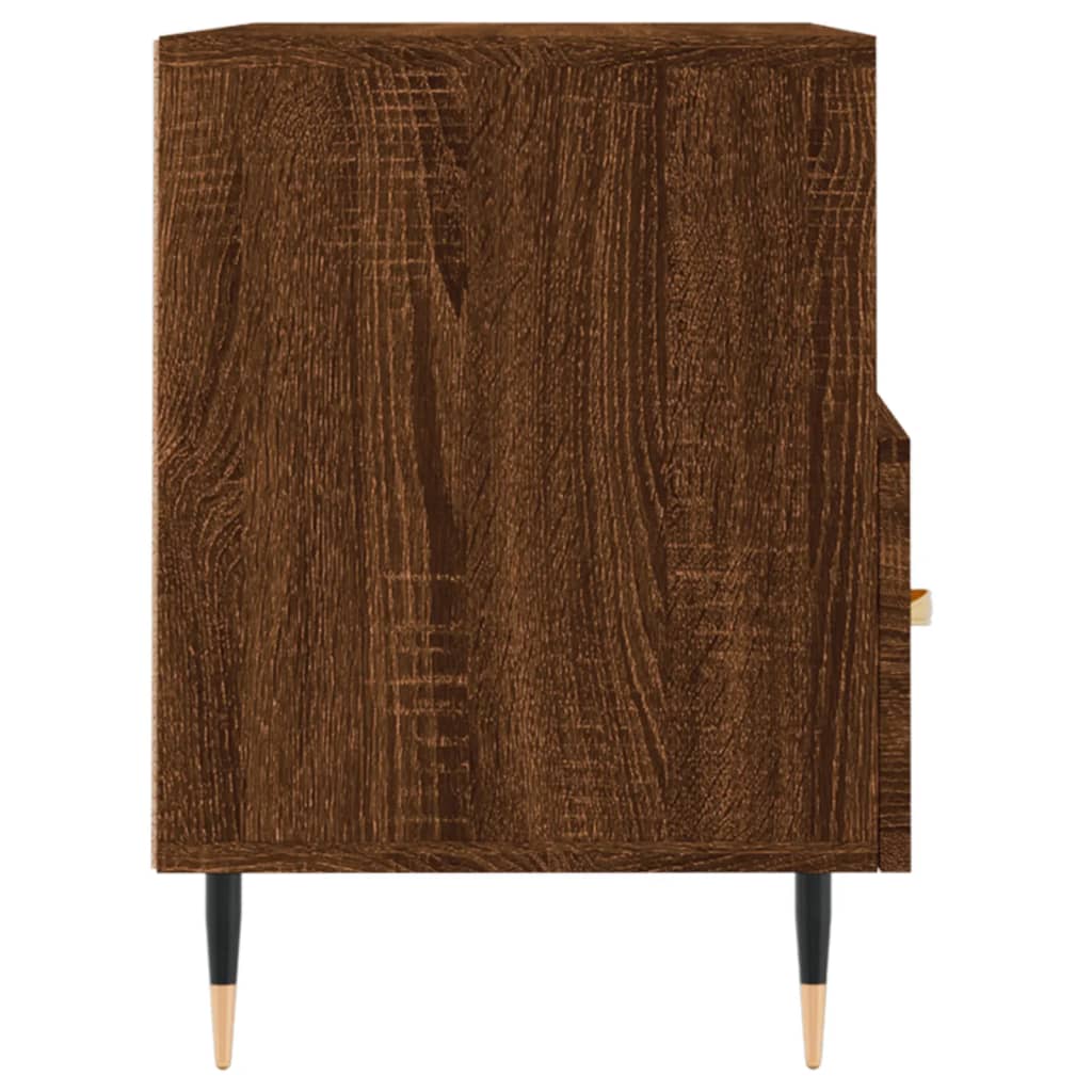 Meuble TV Chêne marron 80x36x50 cm Bois d'ingénierie