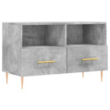 Meuble TV Gris béton 80x36x50 cm Bois d'ingénierie