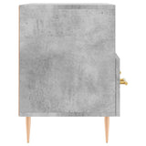 Meuble TV Gris béton 80x36x50 cm Bois d'ingénierie