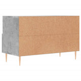 Meuble TV Gris béton 80x36x50 cm Bois d'ingénierie