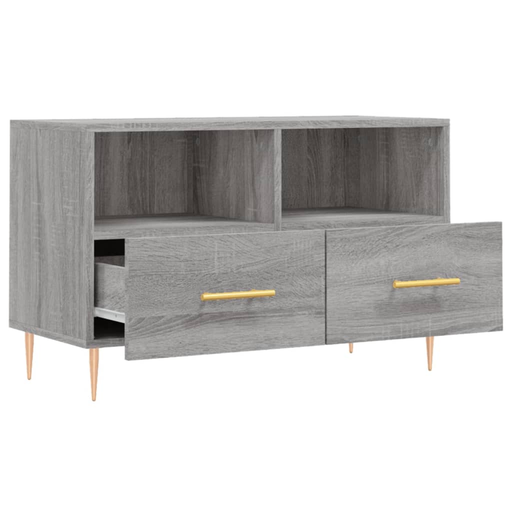 Meuble TV Sonoma gris 80x36x50 cm Bois d'ingénierie