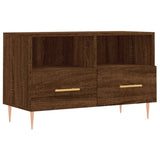 Meuble TV Chêne marron 80x36x50 cm Bois d'ingénierie