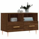 Meuble TV Chêne marron 80x36x50 cm Bois d'ingénierie