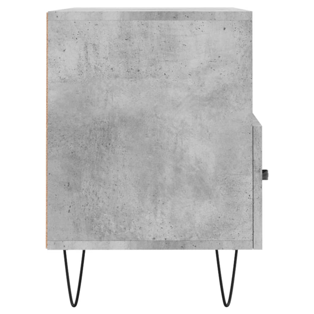 Meuble TV Gris béton 80x36x50 cm Bois d'ingénierie