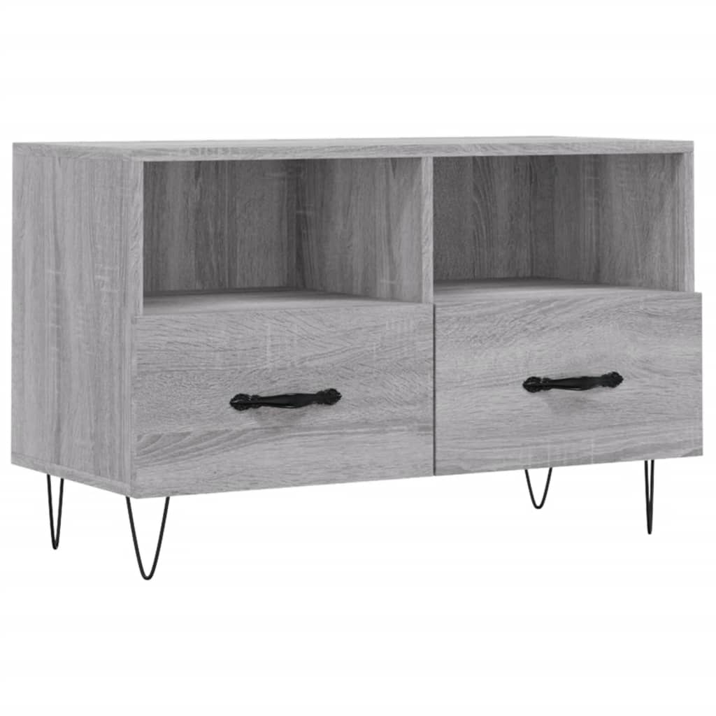 Meuble TV Sonoma gris 80x36x50 cm Bois d'ingénierie