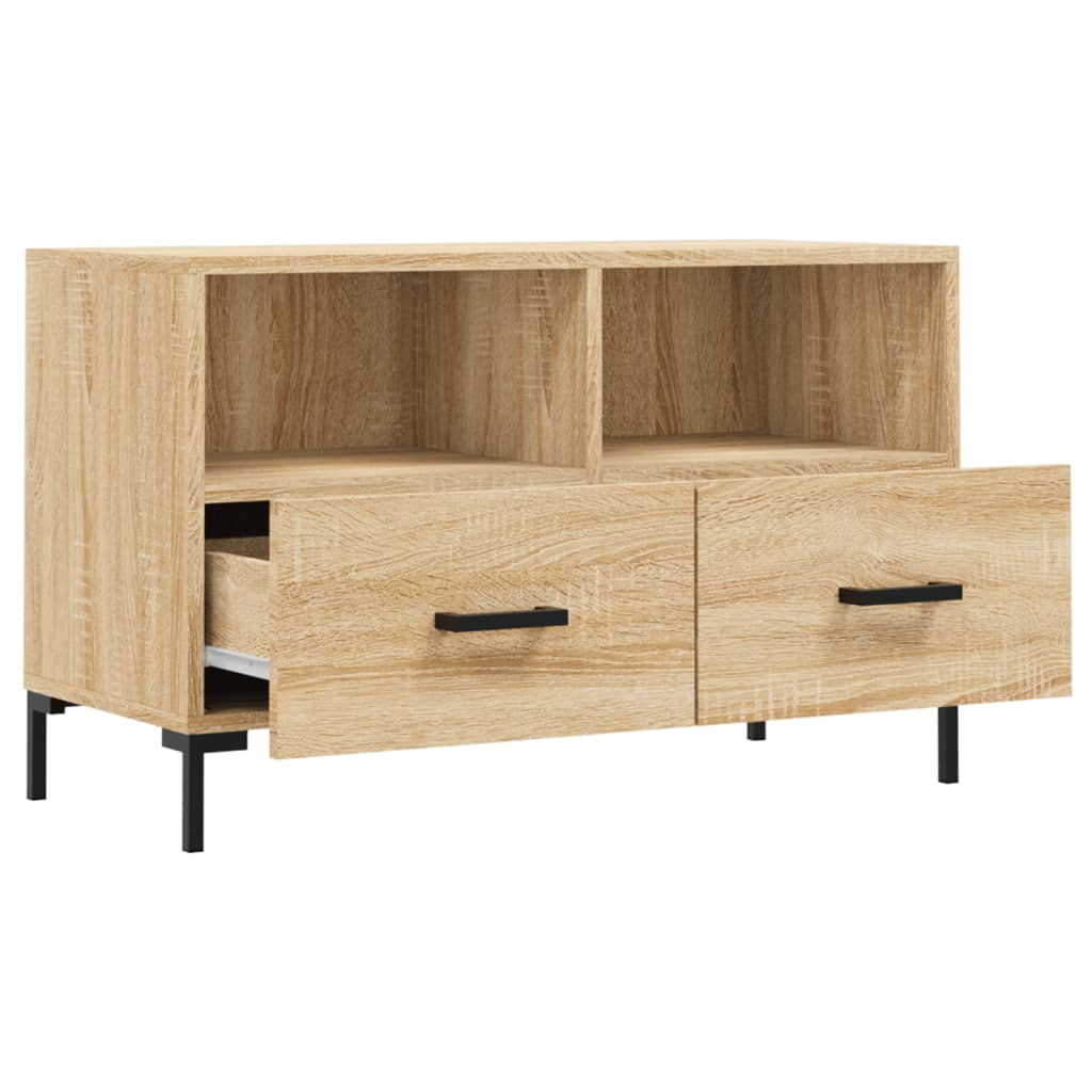 Meuble TV Chêne sonoma 80x36x50 cm Bois d'ingénierie