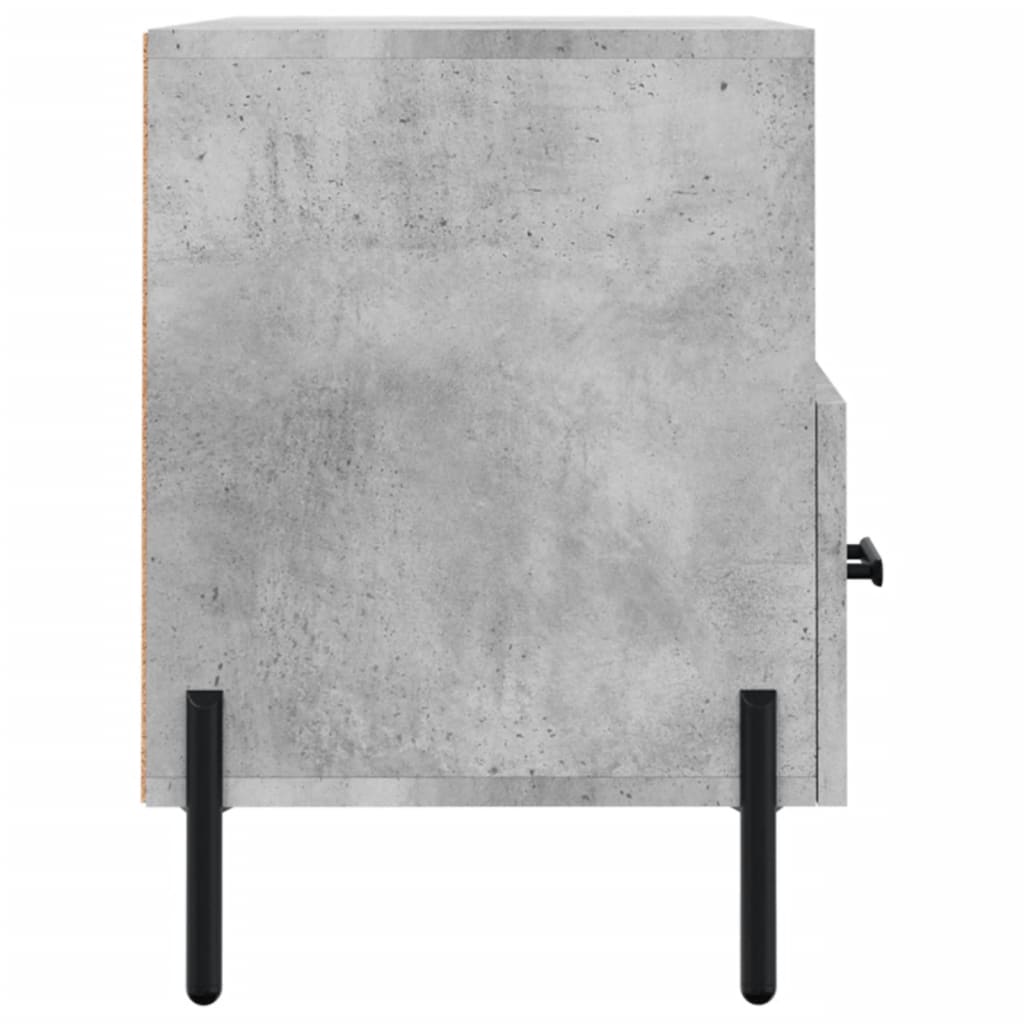 Meuble TV Gris béton 80x36x50 cm Bois d'ingénierie