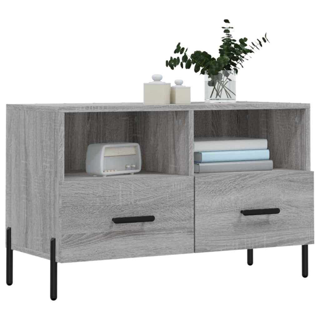 Meuble TV Sonoma gris 80x36x50 cm Bois d'ingénierie