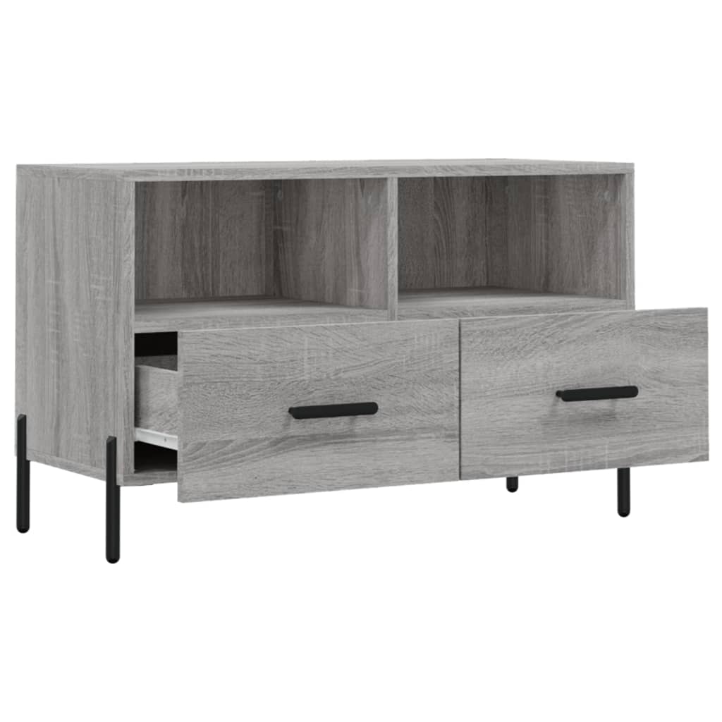 Meuble TV Sonoma gris 80x36x50 cm Bois d'ingénierie