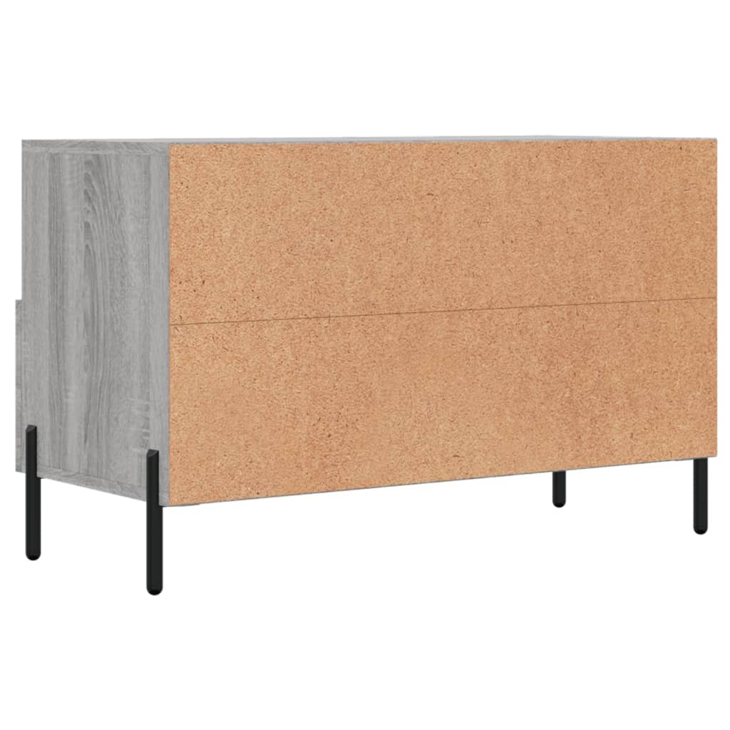 Meuble TV Sonoma gris 80x36x50 cm Bois d'ingénierie